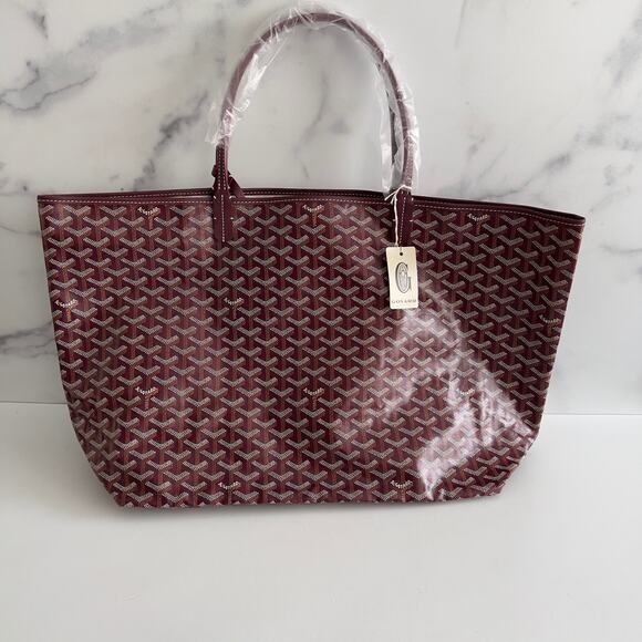 NWT!Goyard Burgundy Saint Louis GM Tote - Picture 2 of 11